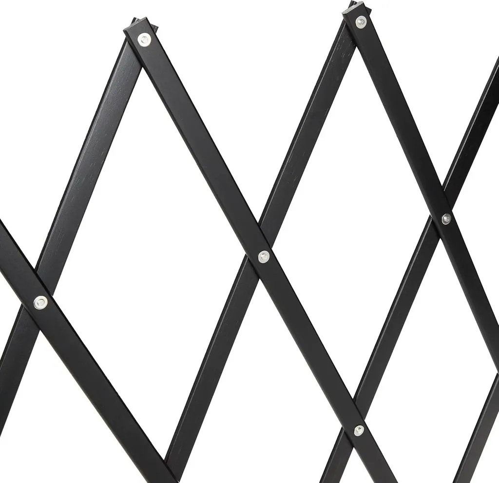 Barrière de sécurité pour chiens et chiots en bambou noir modulable