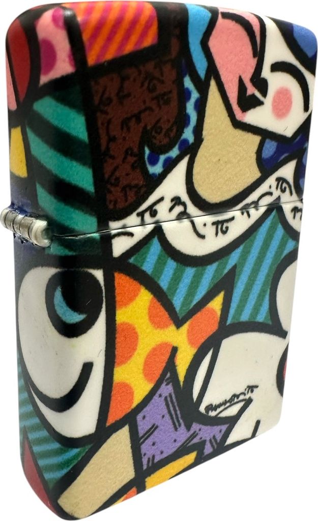 Zippo Feuerzeug Sonderedition Britto Fish & Cat Sturmfeuerzeug Benzin Neo-Pop-Art Motiv
