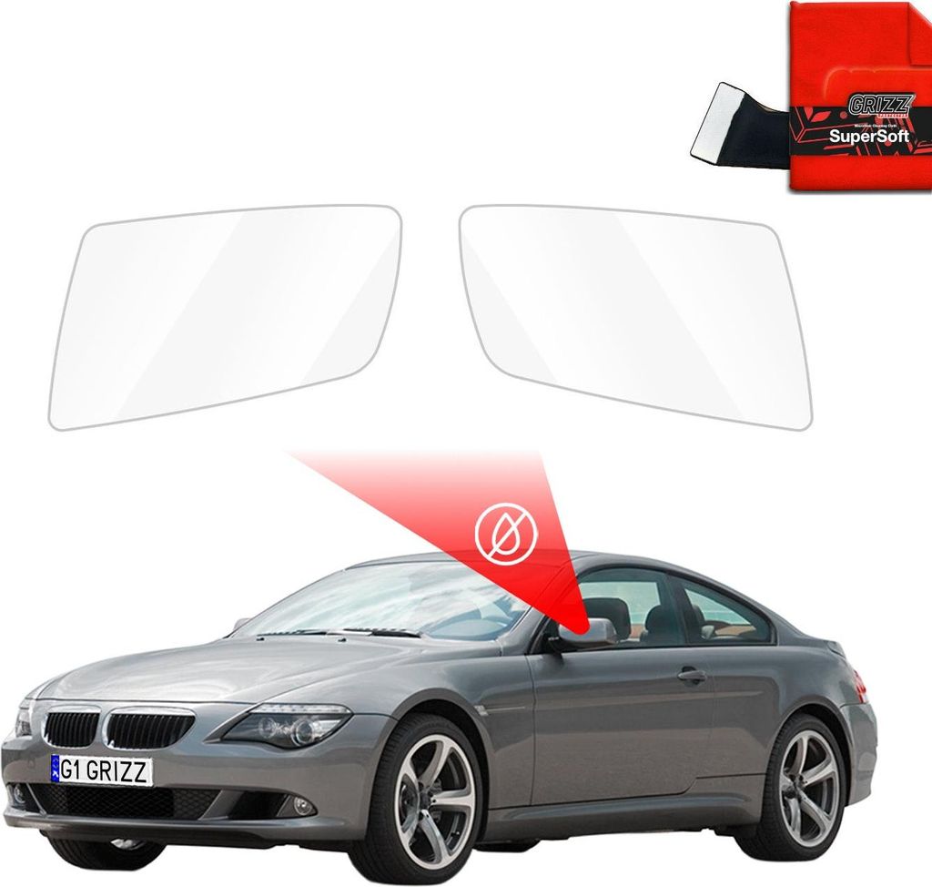 Regenschutzfolie Grizz Protector für Außenspiegel - BMW 6 E63 (2003-2010)