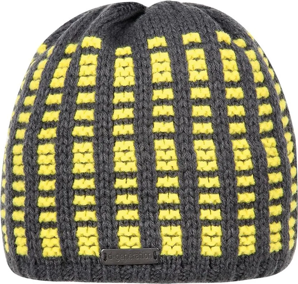 Cappello da bambino Döll grigio-giallo per attività all'aperto