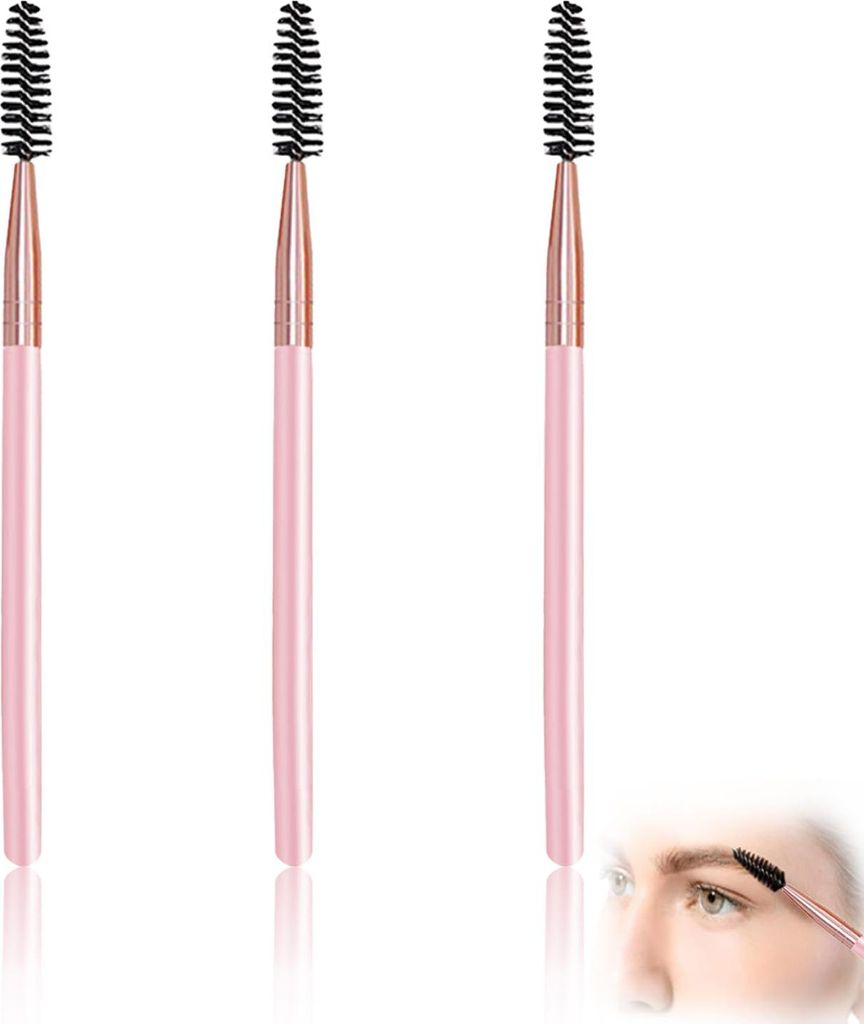 Wimpernbürste, 3 Stück Wimpernseparator, Wimper Kamm Augenbraue Pinsel, Augenbrauenpinsel Mit Festem Winkel, Mini Wimpernbürste, Zum Kämmen und...