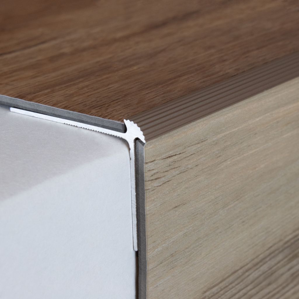 PROVISTON | Treppenkanten- & Winkelprofil | Aluminium | 40 x 30 x 1000 mm | Silber