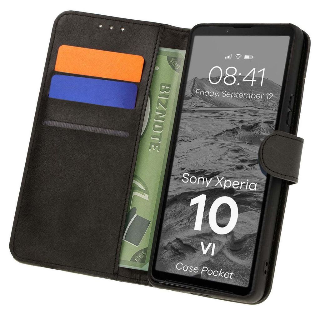 Bizon Case Tasche Sony Xperia 10 VI schwarz Produktbild 