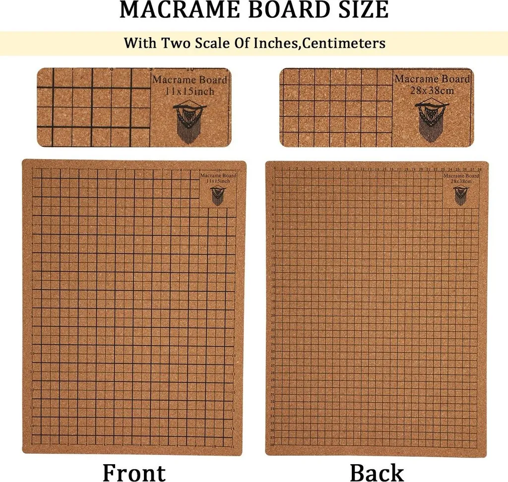 Planche à macramé pour tissage de suspensions et bijoux DIY - 6