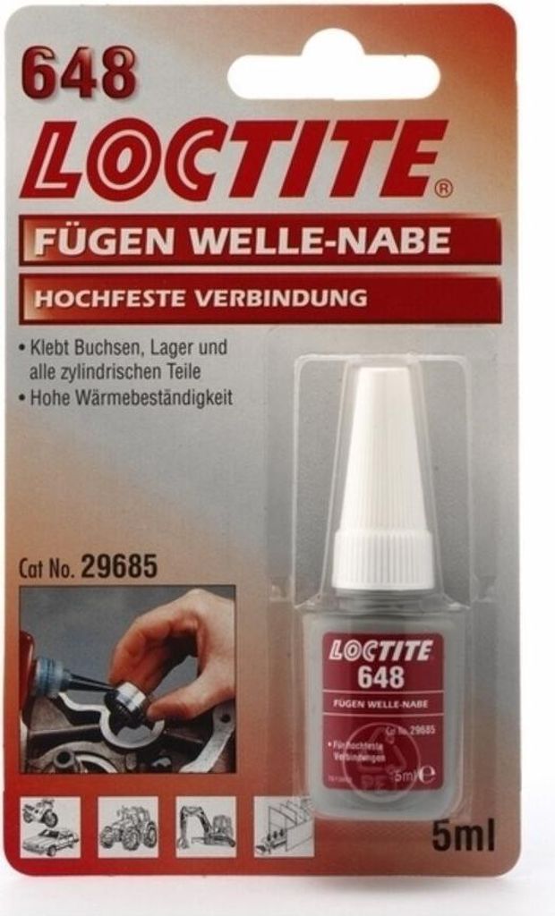 Loctite 648, Żelowy, 0,5 ml, 1 szt. Zdjęcie produktu 