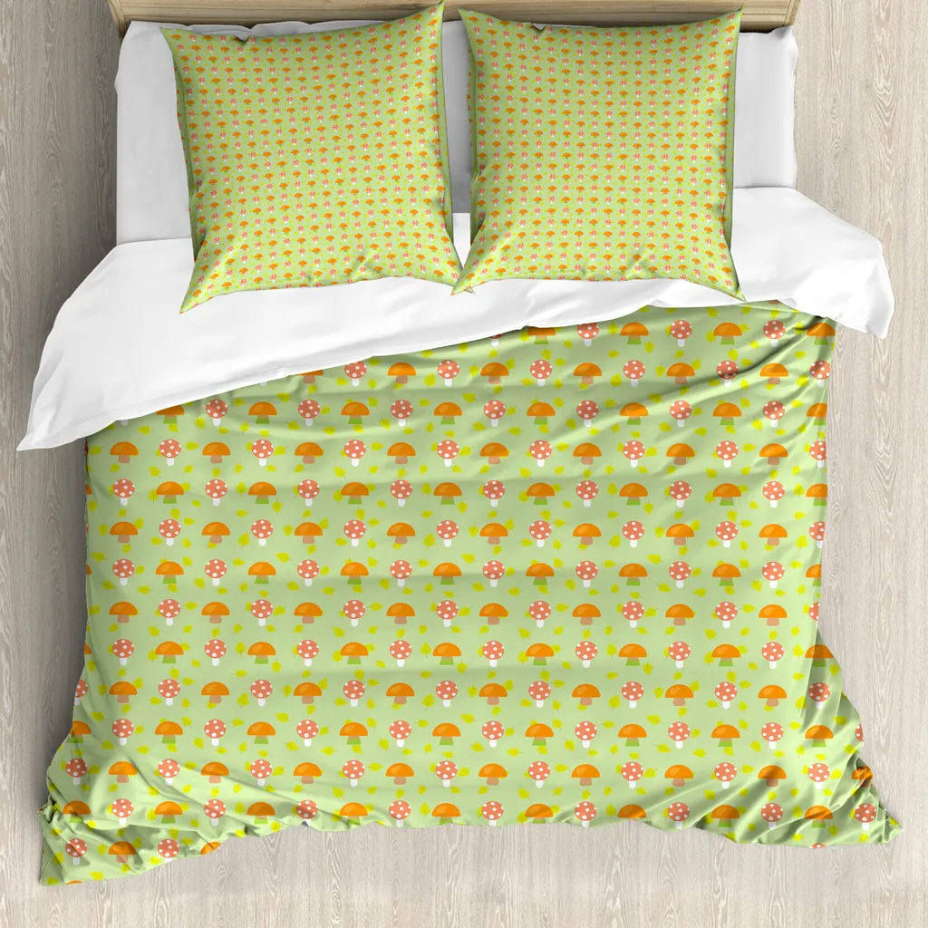 Linge de lit automnal 155x220 cm pour chambre d'amis ou lit simple