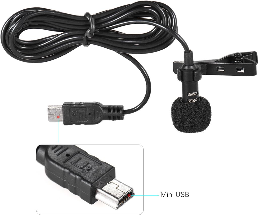 Mikrofon Gopro Hero 3 USB, mikrofon Gopro Mini USB, Obrázek produktu 