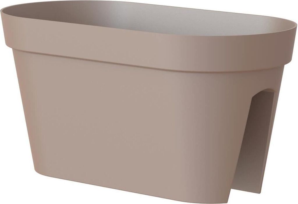 ARTEVASI, Blumentopf Capri, Kunststoff, Taupe, für Produktbild