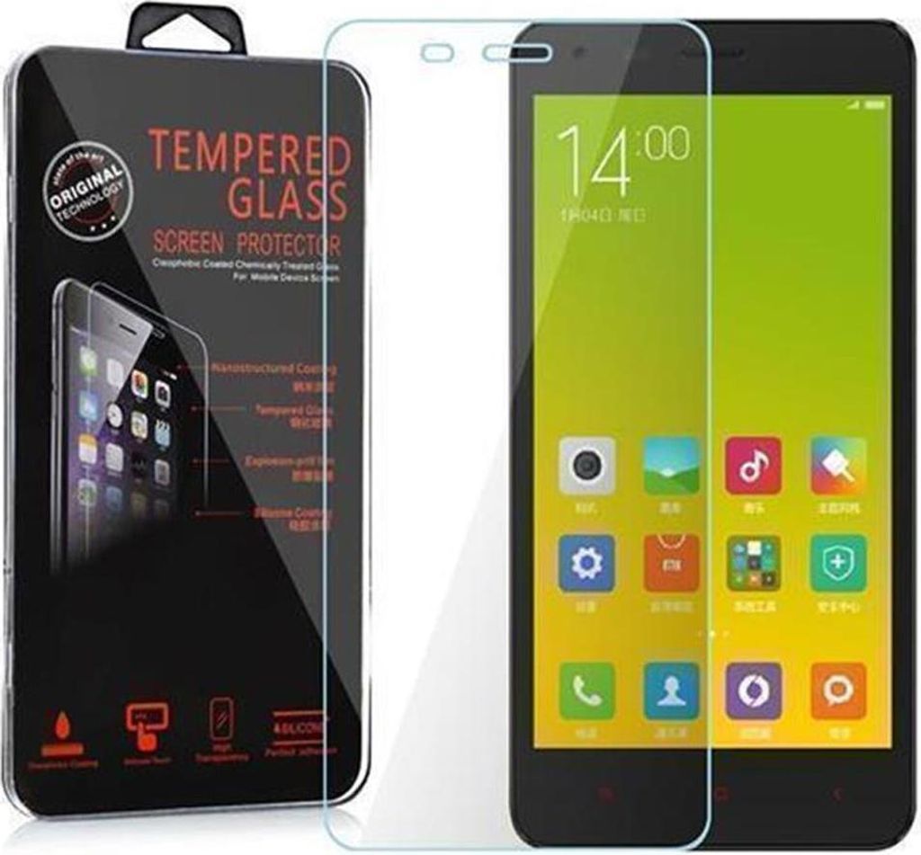 Cadorabo Panzer Folie für Xiaomi RedMi 2A Schutzfolie in Transparent Gehärtetes Tempered Display-Schutzglas