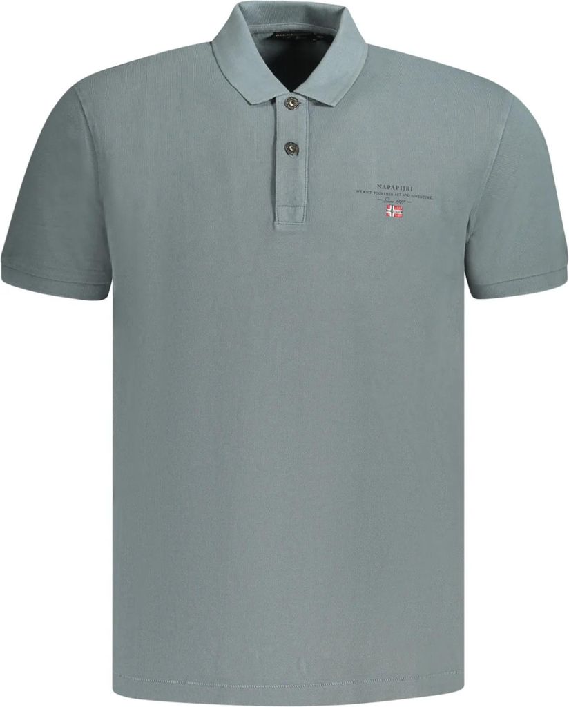 Napapijri Herren KURZARM-POLOSHIRT Grau NP0A4GDLELBASSS4_GRG1Y : Größe - M Größe: M
