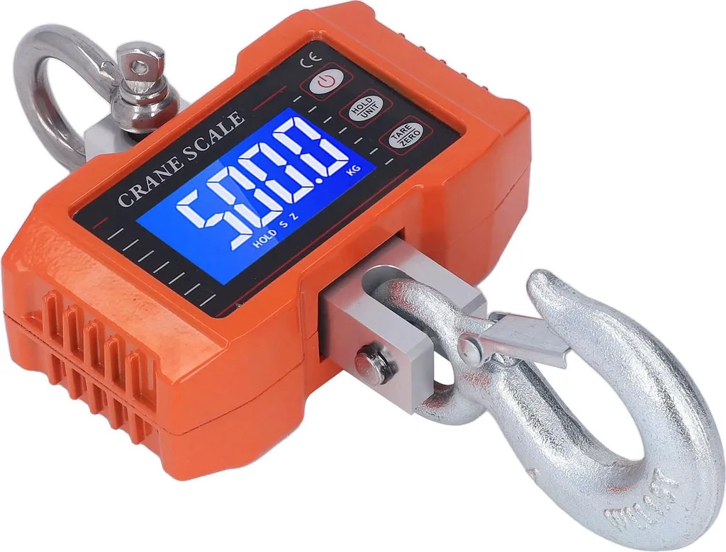 Peson électronique industriel 1T avec écran digital et crochet fixe