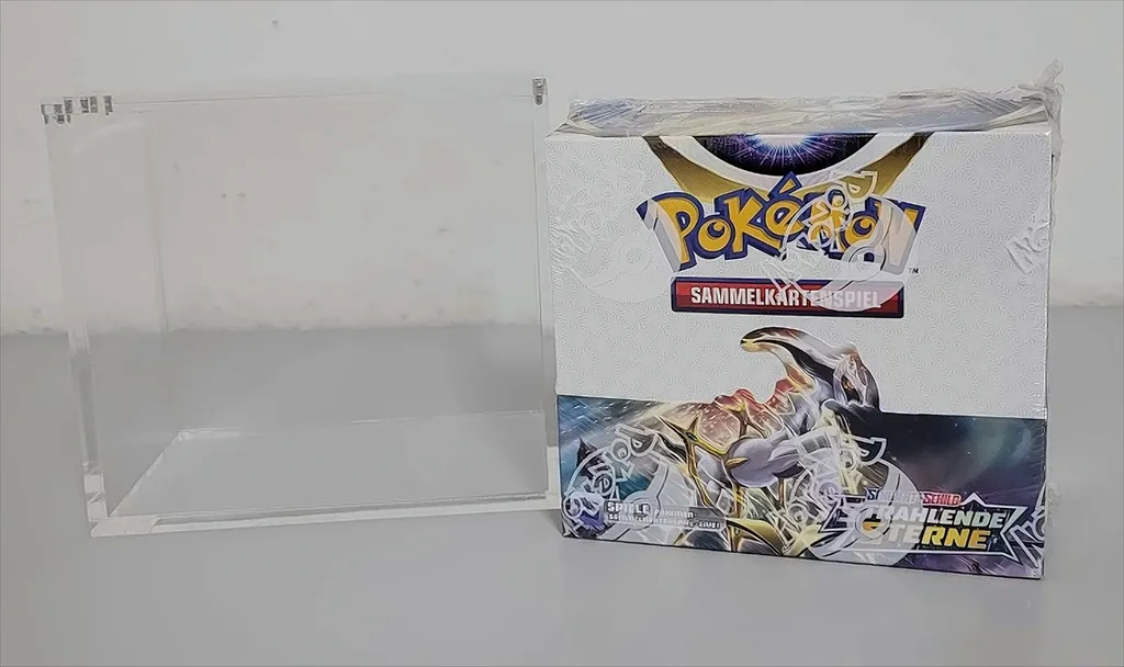 Boîtier Acrylique Magnétique pour Display Pokémon de 36 Boosters Scellés