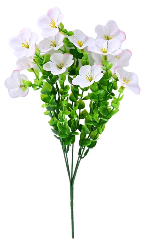 Künstliche Blumen für den Außenbereich, UV-beständige gemischte Sträuße, realistische Wildblumensträuße, ideal als Frühlingsbepflanzung f...