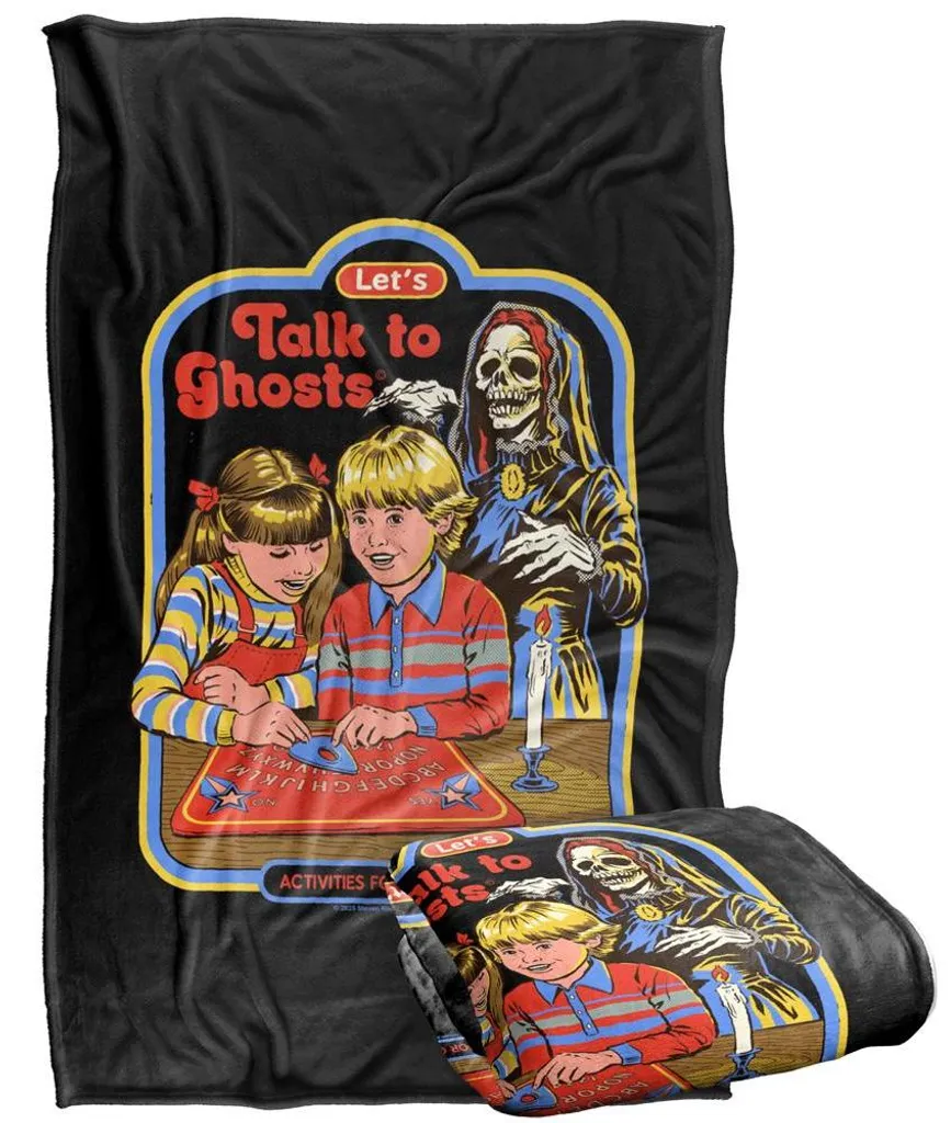 Couverture toucher doux Let's Talk To Ghosts Steven Rhodes Multicolore 91cm