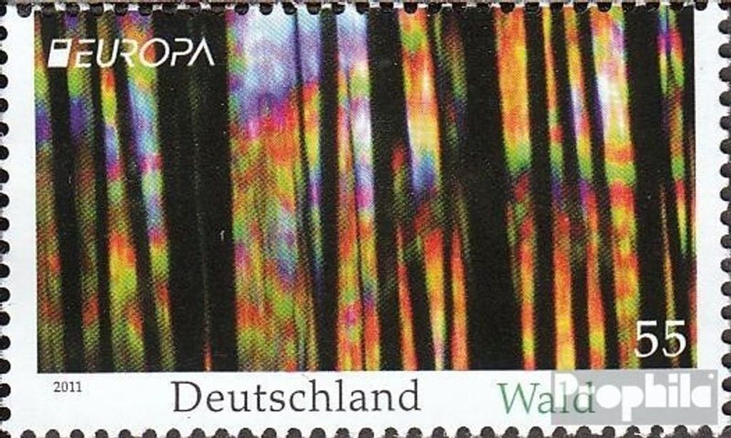 Briefmarken BRD (BR.Deutschland) 2011 Mi 2864 (kompl.Ausg.) postfrisch Der Wald