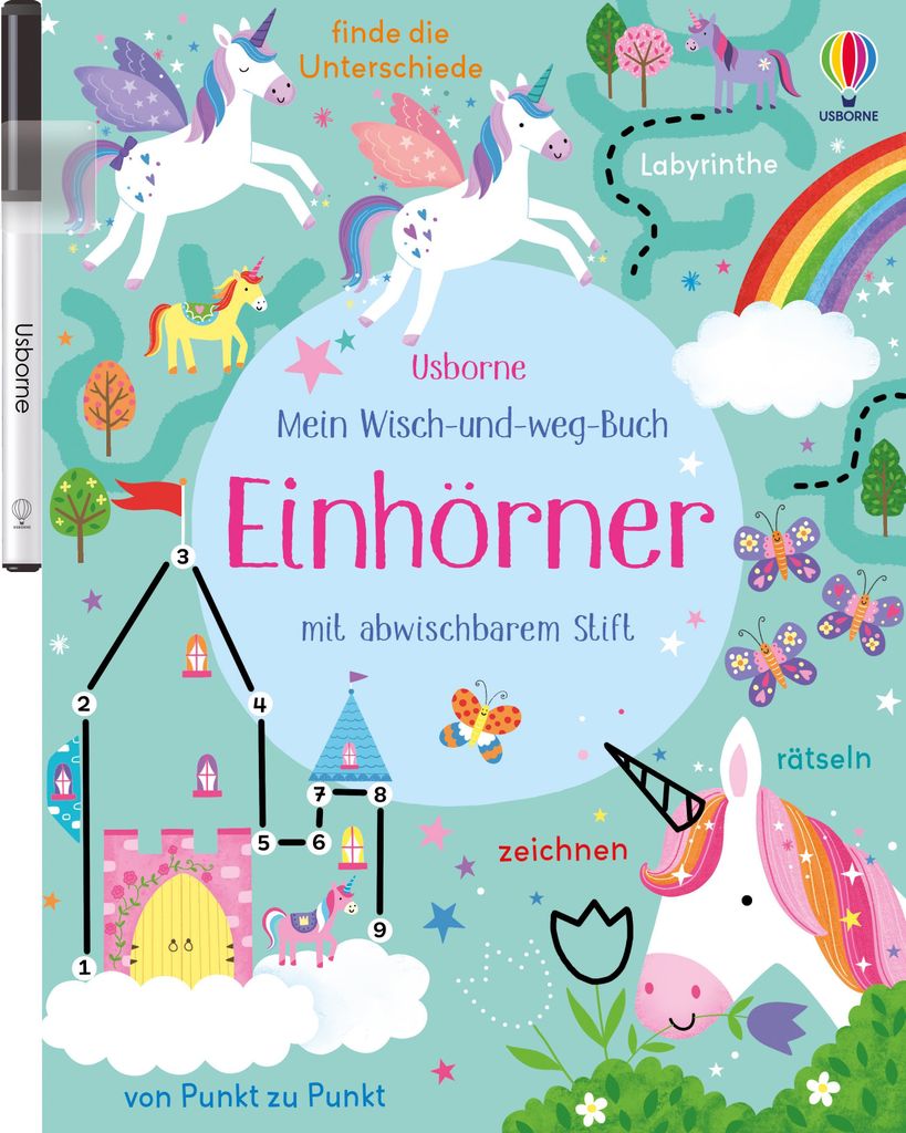 dtv Mein Wisch-und-weg-Buch: Einhörner