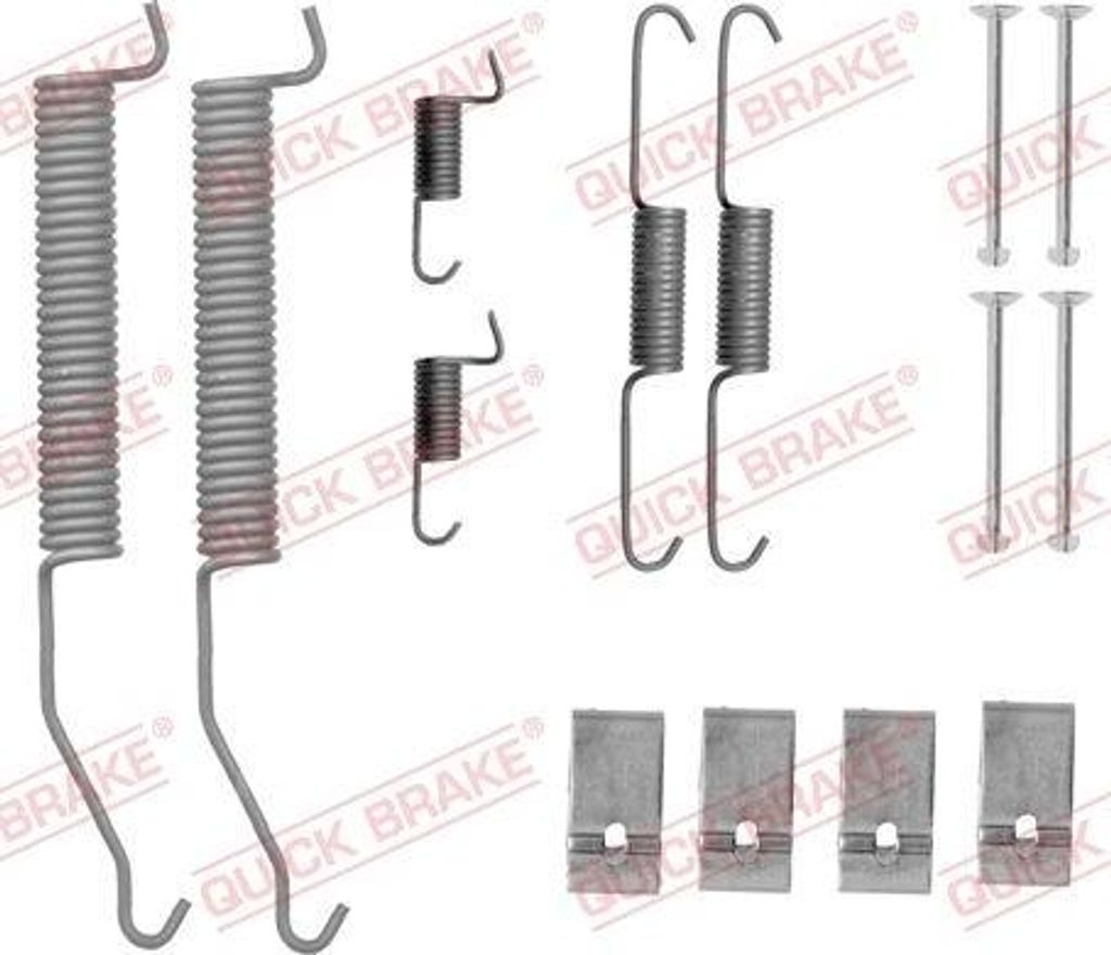 QUICK BRAKE 105-0812 Zubehörsatz, Bremsbacken OE kompatibel mit Ranger