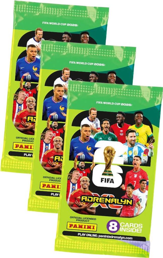 Fifa World Cup 2026 Adrenalyn XL - WM Trading Cards Sammelkarten - 3 Booster