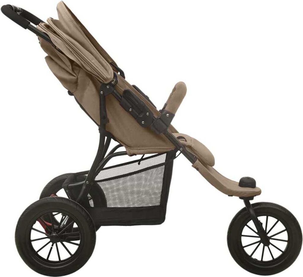 The Living Store Kočárek Taupe Steel Obrázek produktu 5