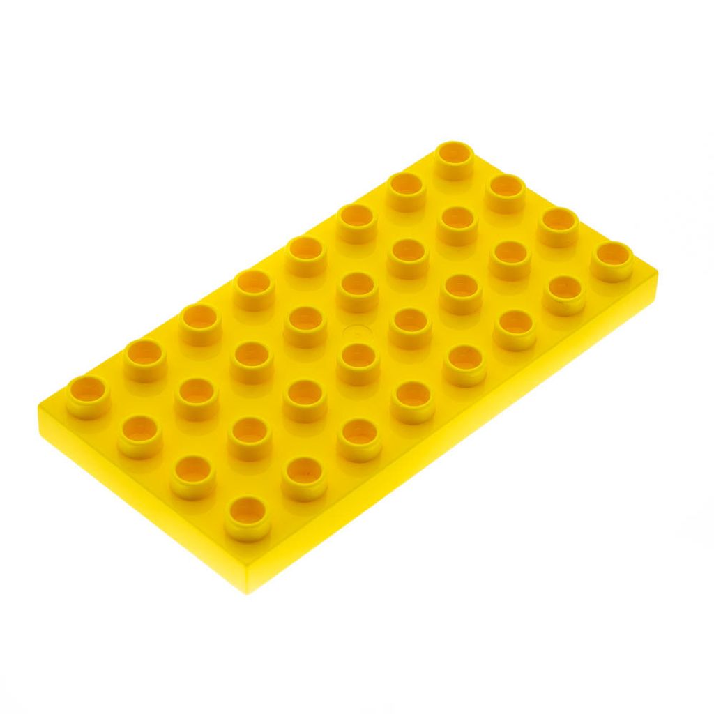 1x Lego Duplo Bau Platte 4x8 gelb Basic Grundplatte 4490741 Produktbild 