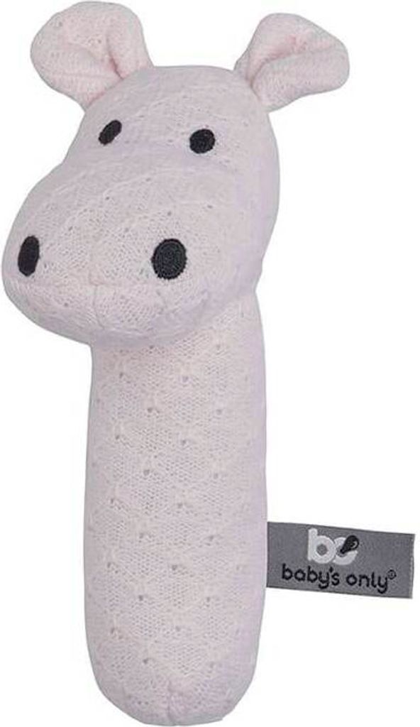 Baby's Only Rassel Nilpferd - Klassisch Rosa