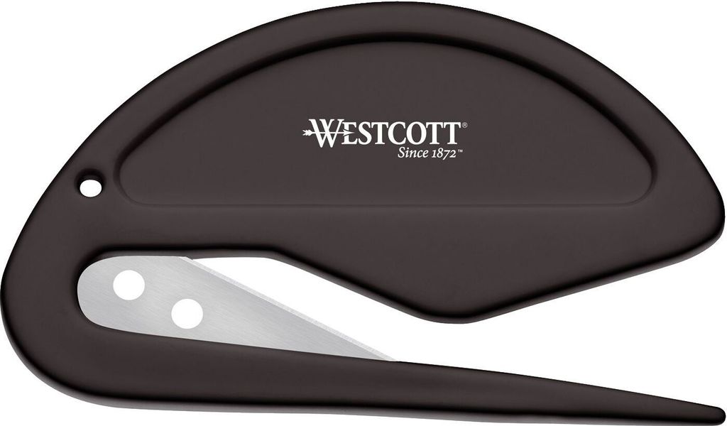 Coupe-papier Westcott, plastique, noir, lame en métal Image du produit 