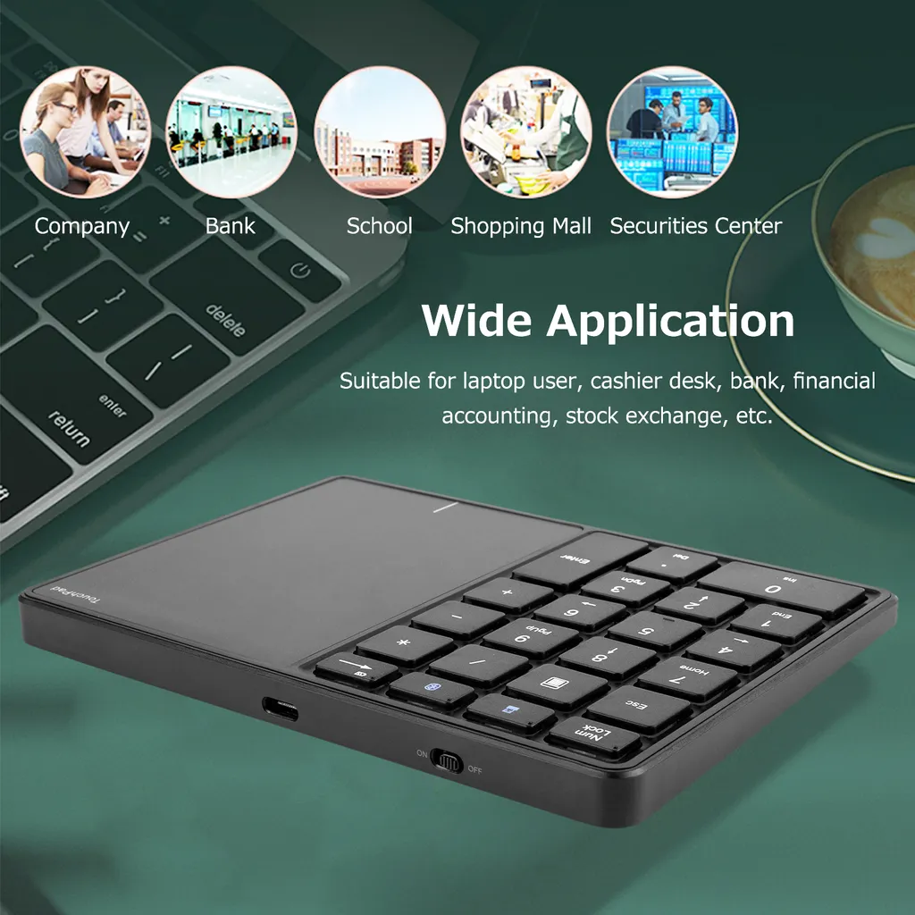 Solution saisie rapide clavier numérique sans fil touchpad pour laptop - 7