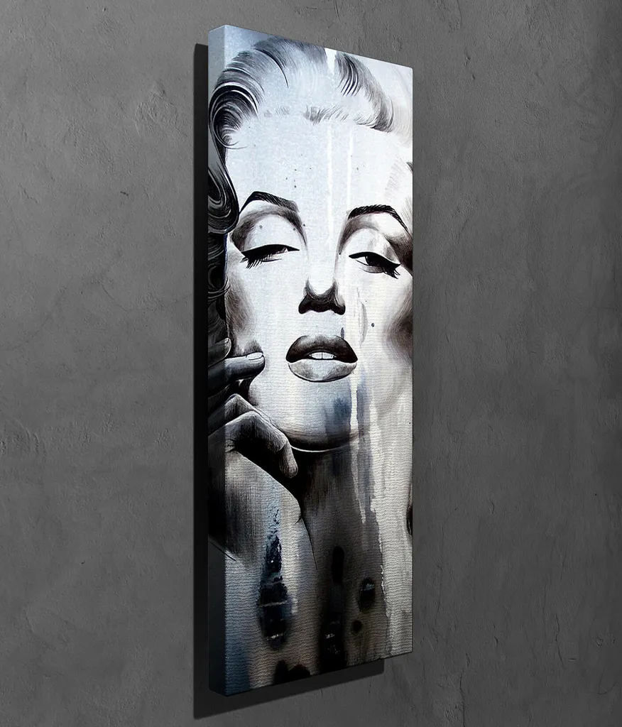 Tableau Vertical 100% Toile Wallity 30x80cm aux Couleurs Vibrantes