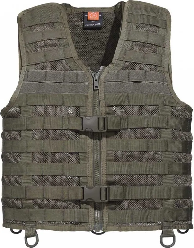 Gilet Pentagon Thorax Vert Anti-Transpiration pour Charge Tactique