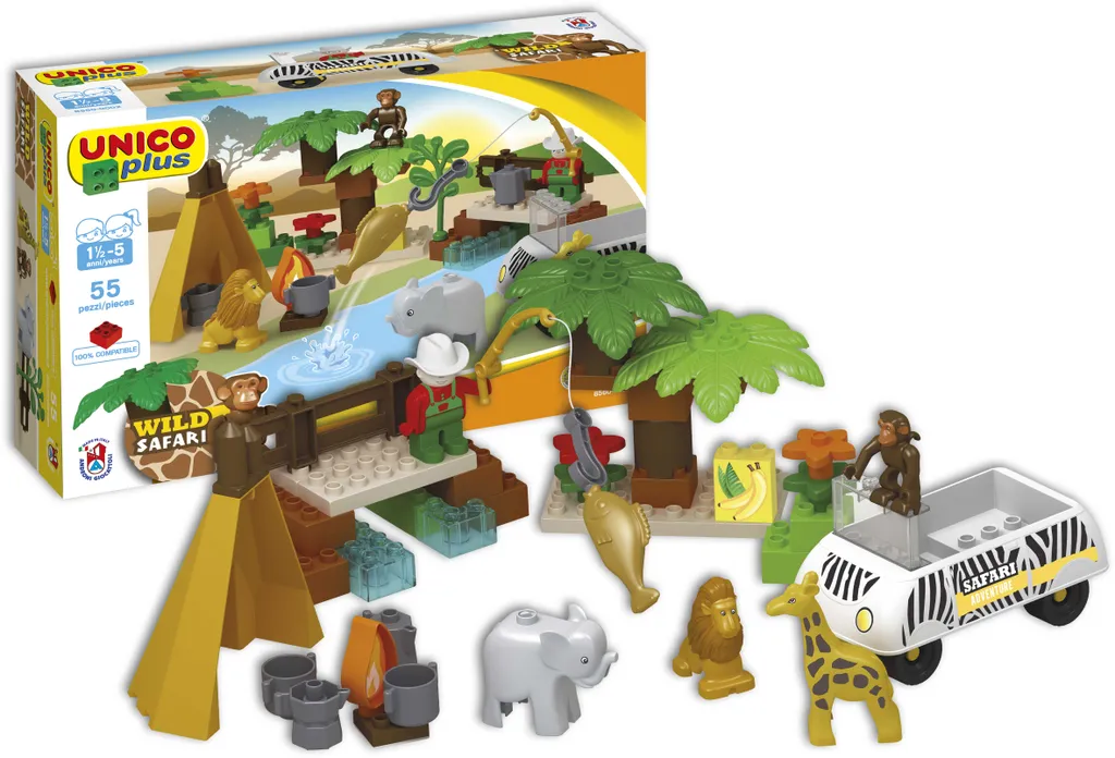 Kit safari 55 pièces : fini l'ennui avec ce grand set d'animaux variés