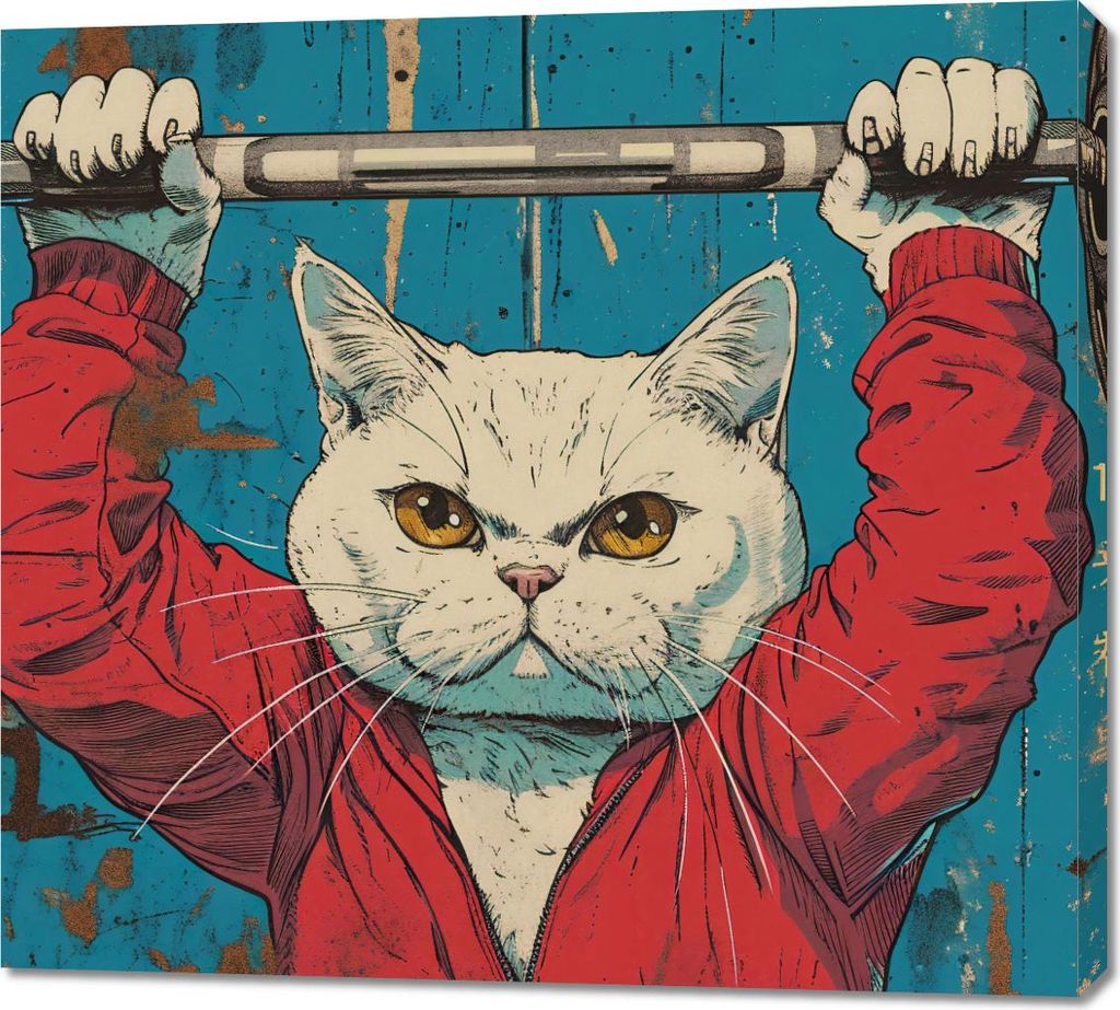 Bild 100x90cm Meister der Gewichte