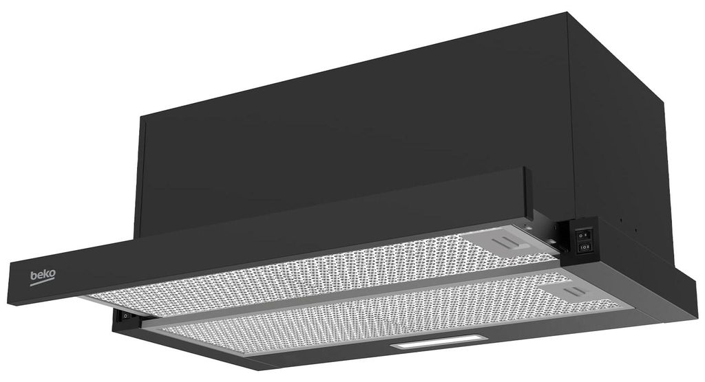 Beko HNT61520BH, 574 m³/h, Abluft/Umluft, A, A, D, 67 dB Produktbild 