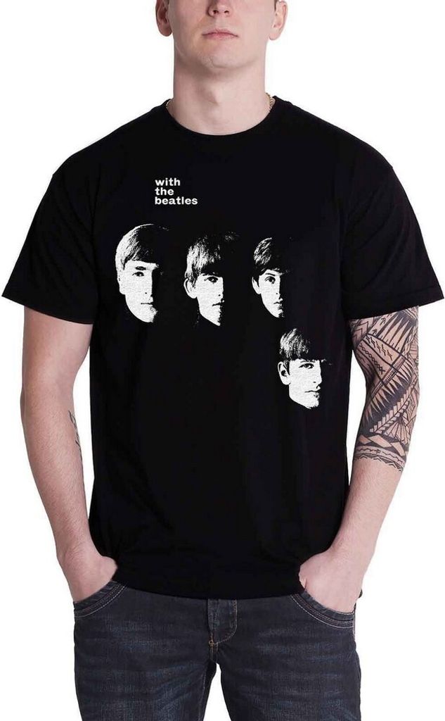 The Beatles - T-Shirt für Herren/Damen Uni RO2260 (M) (Schwarz)