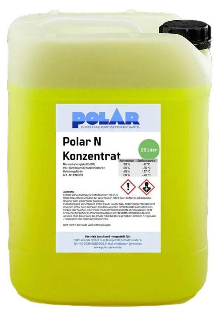 Polar N-MEG Glykol Frostschutzmittel, Monoethylenglykol Produktbild 