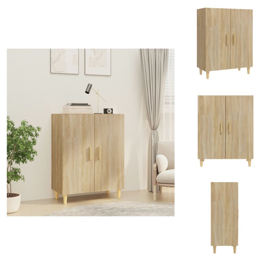 vidaXL Sideboard Sonoma-Eiche 70x34x90 cm Holzwerkstoff - Sideboards