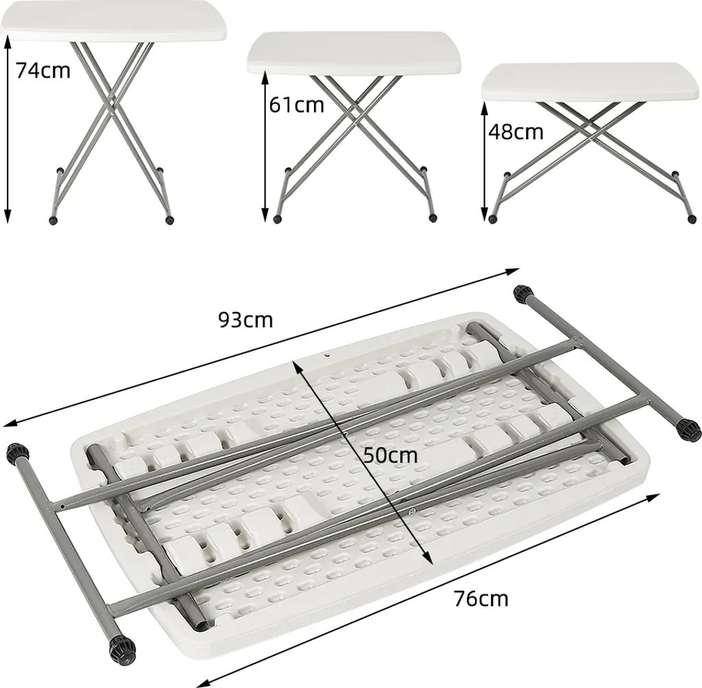 Table de Fête Pliante 50x76cm pour Buffet Réception et Jardin - 2