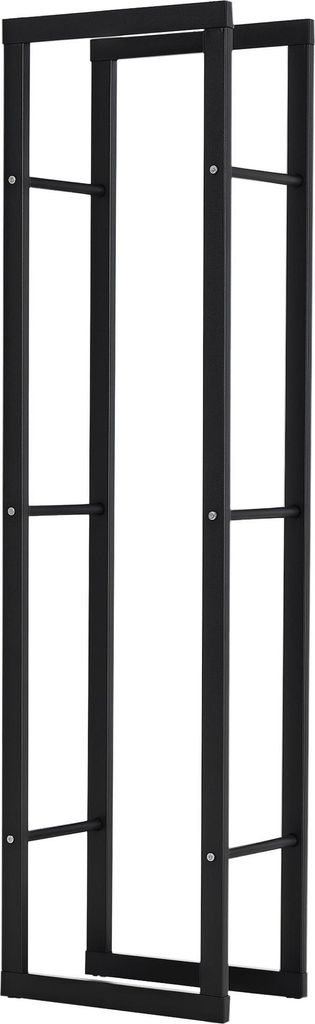 Kaminholzregal Metall 40 x 25 x 150 cm Brennholzregal Stapelhilfe Stahlrahmen bis 100kg Kaminholzunterstand Outdoor Holzregal Feuerholzregal für G...