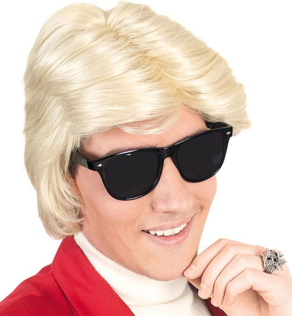 Perücke Heini Heino Rockstar für Erwachsene Halloween Produktbild 