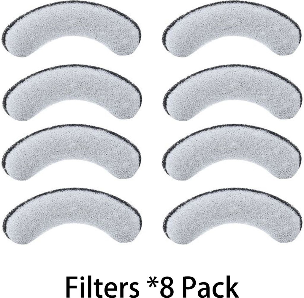 8 Stueck Katzen-Trinkbrunnenfilter, automatischer grosser Hunde-Trinkbrunnen, Haustier-Trinkbrunnen, Wassernapf-Spender, Filter, Ersatz-Schaumstoff...