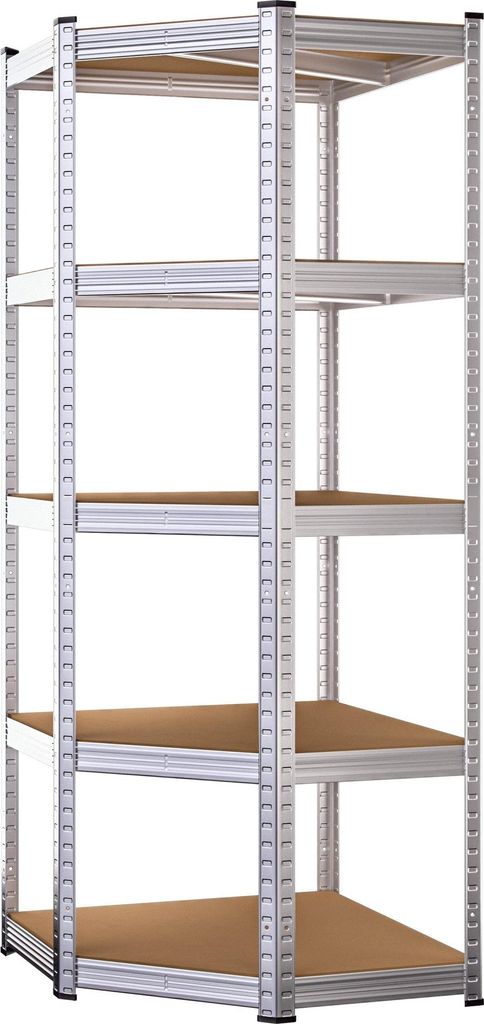 Schwerlast-Eckregal, 180 x 70 x 40 cm, Tragkraft 875 kg