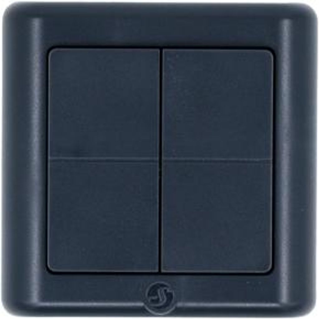Shelly BLU Wall Switch 4 ZB, DK Format - Zigbee Wandschalter, Grau