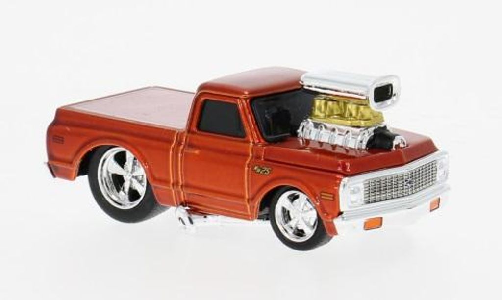 Maisto MAI15536-03 - 1/64 - Chevrolet C10 Pick Up, orange, 1972 - Neu