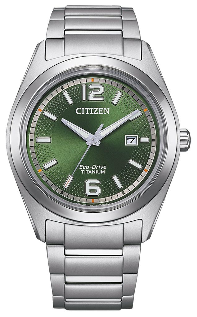 Citizen AW1641-81X Herrenuhr Super Titanium ECO-Drive grün Produktbild 