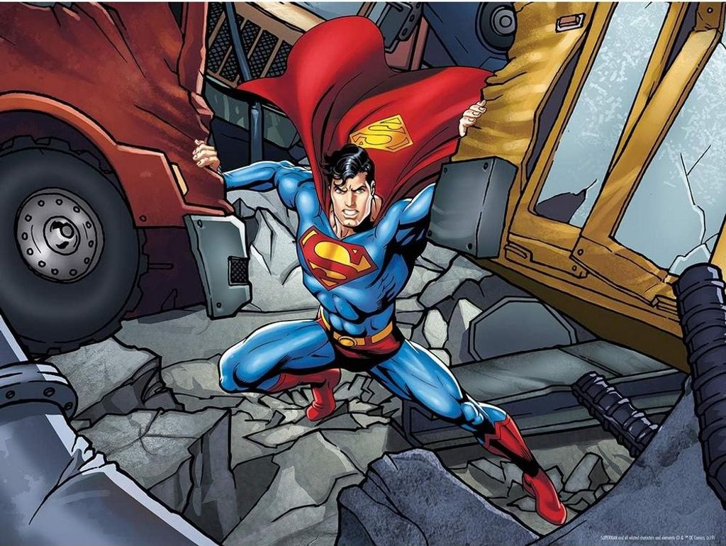 Superman - "Lifting A Mountain Lenticular" Puzzle CD2113 (Einheitsgröße) (Bunt)