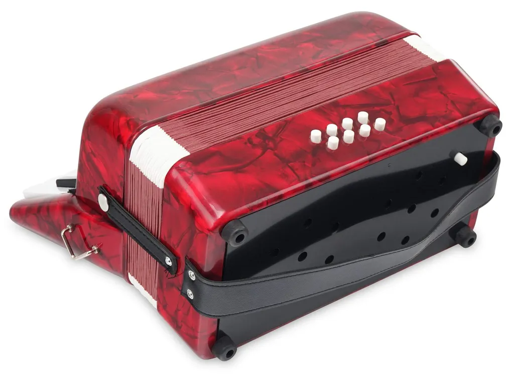 Accordéon 8 basses Classic Cantabile Second Junior rouge pour débuter - 5