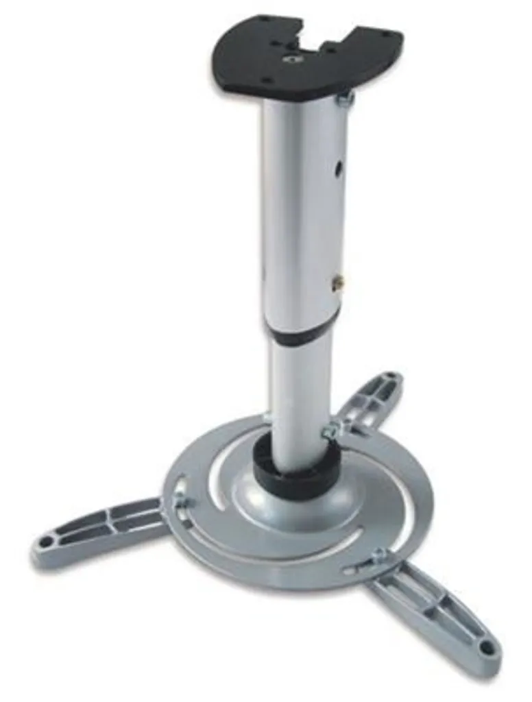 Support de plafond télescopique pour vidéoprojecteur argent réglable 1m