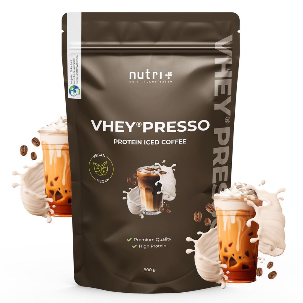 nutri+ VHEY presso Protein Kaffee 800 g - Protein Iced Coffee Pumpkin Spice Latte