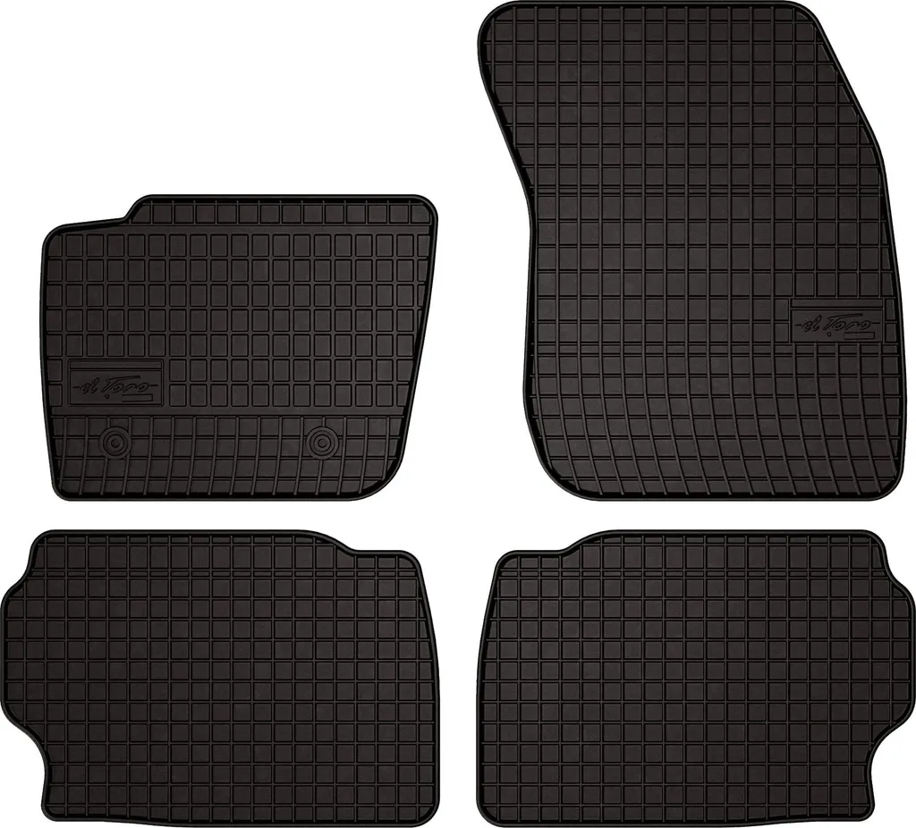 Tappetini Gomma Ford Mondeo MK4 2012-2014 | Set 4 Pezzi con Fissaggi