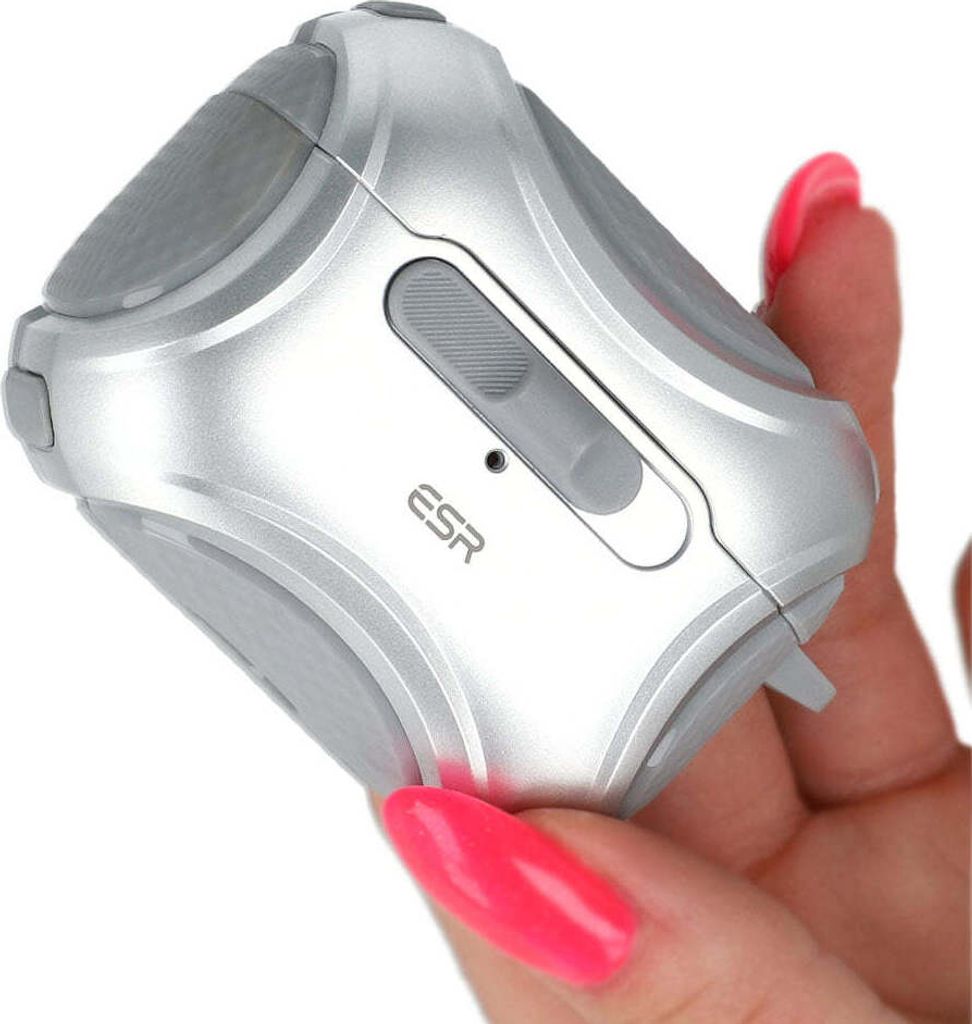 Schutzhülle für Apple AirPods Pro 2 / 1, ESR Cyber Flicklock MagSafe, Grau