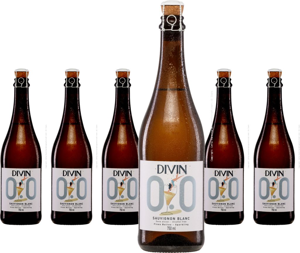 6 x Divin NoLow Divin Sparkling Sauvignon Blanc 0.0%